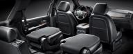 6 passenger Cadillac Escalade interior of limo
