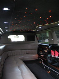 14 Passenger Ford Excursion interior of limo