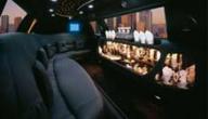 6 Passenger Lincoln Stretch interior of limo