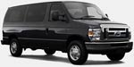 Reserve limousine travel in 14 pass Ford van  in Chicago