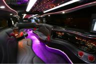 20 Passenger Hummer H2 SUV interior of limo