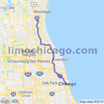 abbott park il chicago hare airport limousine downtown loop ord