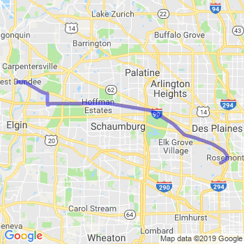 Travel from West Dundee to O'Hare airport Limousine service to O'Hare airport (ORD)