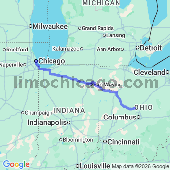 Limousine service to Chicago Loop