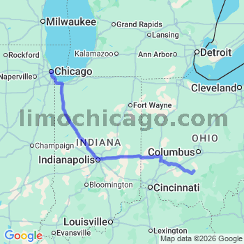 Limousine service to Chicago Loop