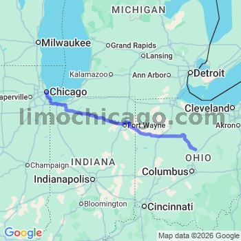 Limousine service to Chicago Loop
