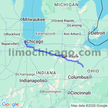Limousine service to Chicago Loop