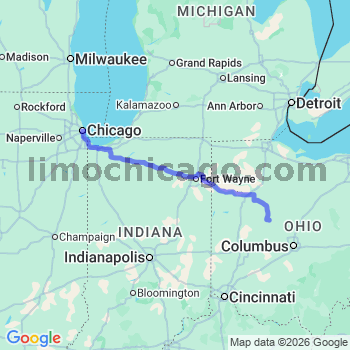 Limousine service to Chicago Loop