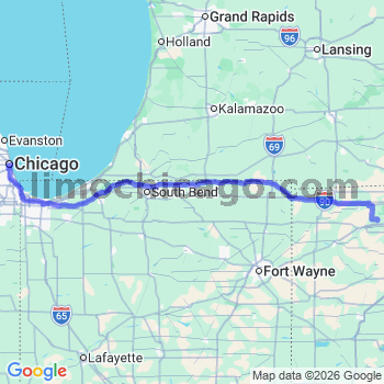 Limousine service to Chicago Loop