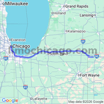Limousine service to Chicago Loop