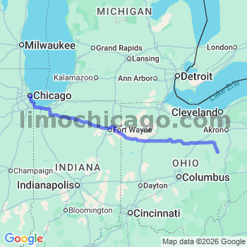 Limousine service to Chicago Loop