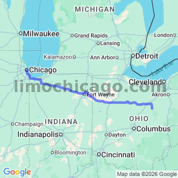 Limousine service to Chicago Loop