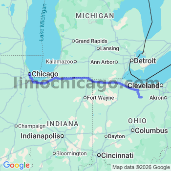 Limousine service to Chicago Loop