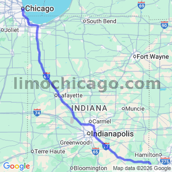 Limousine service to Chicago Loop