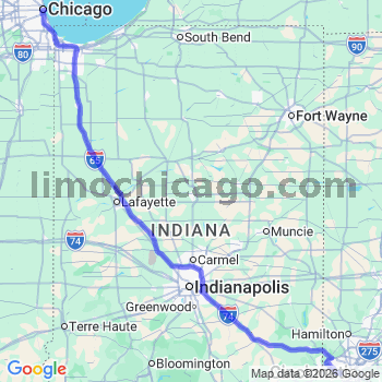 Limousine service to Chicago Loop