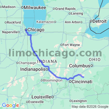 Limousine service to Chicago Loop