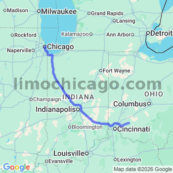 Limousine service to Chicago Loop