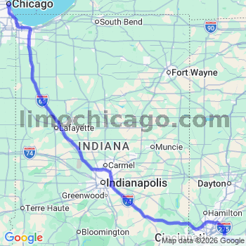 Limousine service to Chicago Loop