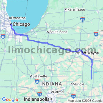 Limousine service to Chicago Loop