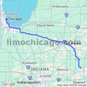 Limousine service to Chicago Loop