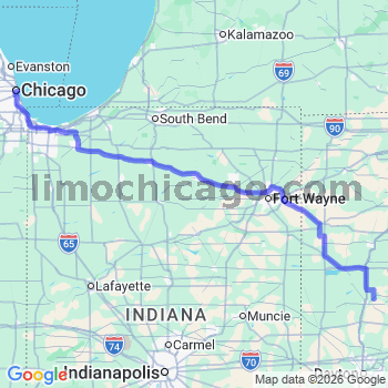 Limousine service to Chicago Loop