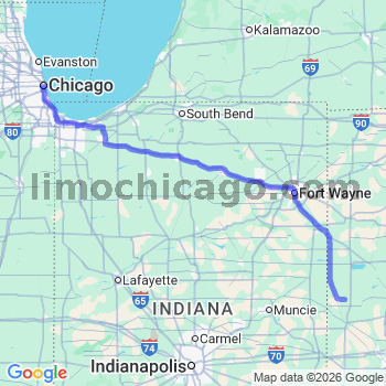 Limousine service to Chicago Loop