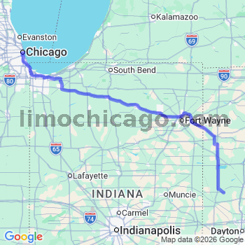 Limousine service to Chicago Loop