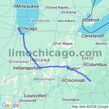 Limousine service to Chicago Loop