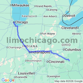 Limousine service to Chicago Loop