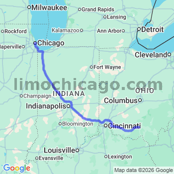 Limousine service to Chicago Loop