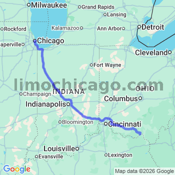 Limousine service to Chicago Loop