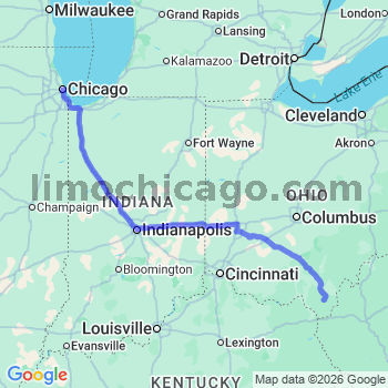 Limousine service to Chicago Loop