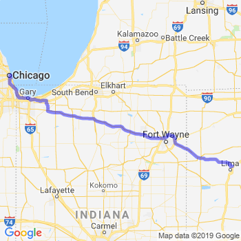 Travel from Lima to Chicago Loop Limousine service to Chicago Loop