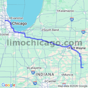 Limousine service to O'Hare airport (ORD)