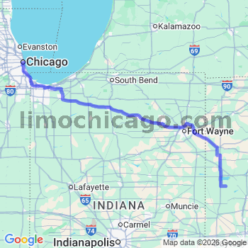 Limousine service to Chicago Loop