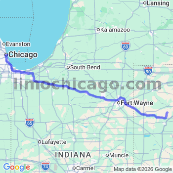 Limousine service to Chicago Loop