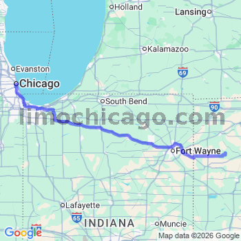 Limousine service to Chicago Loop