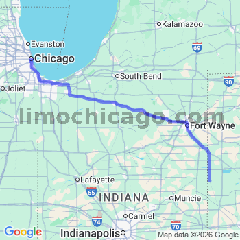Limousine service to Chicago Loop