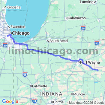 Limousine service to Midway airport (MDW)