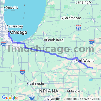 Limousine service to Chicago Loop