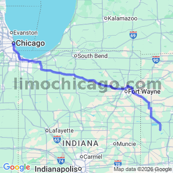 Limousine service to Chicago Loop