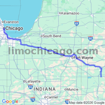 Limousine service to Chicago Loop