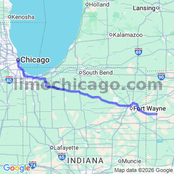 Limousine service to Chicago Loop
