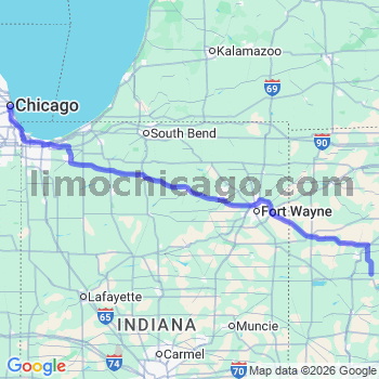 Limousine service to Chicago Loop