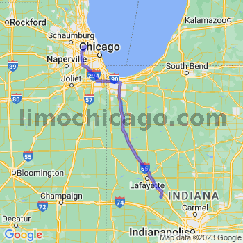 Travel from Colfax to O'Hare airport Limousine service to O'Hare airport (ORD)