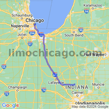 Travel from Kempton to Chicago Loop Limousine service to Chicago Loop