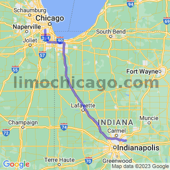 Travel from Mc Cordsville to Midway airport Limousine service to Midway airport (MDW)