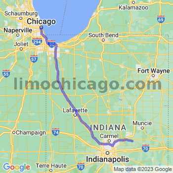 Travel from Markleville to Chicago Loop Limousine service to Chicago Loop