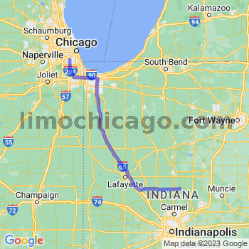 Travel from Tipton to Midway airport Limousine service to Midway airport (MDW)