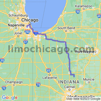 Travel from Windfall to Midway airport Limousine service to Midway airport (MDW)